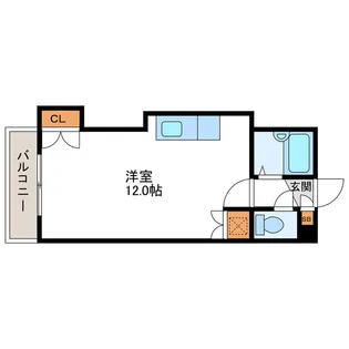 クレストコート北大前【3階】の間取り
