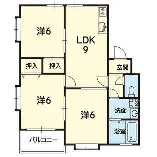 ハーモニーハウスII A棟【2階】の間取り