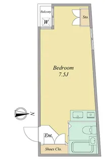 サンパレス西新宿【1階】の間取り