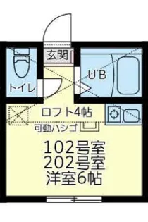ユナイト子安イリューダ【1階】の間取り