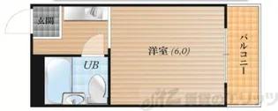 ルネッサンス福原PartII【4階】の間取り
