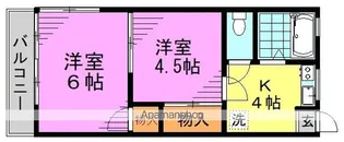 第二山崎ハイツ【2階】の間取り