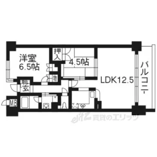 イーグルコート三条京阪【5階】の間取り