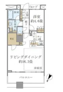 Brillia Mare 有明 TOWER&GARDEN【13階】の間取り
