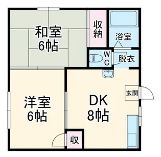 ウイングピアアキ【1階】の間取り