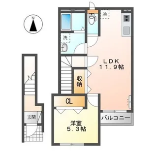 アルフォート中央【2階】の間取り