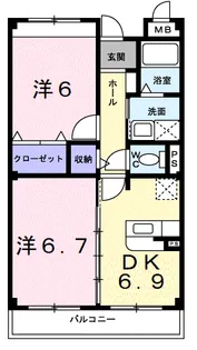 ベルフリーデ【2階】の間取り