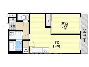 龍宝マンション【6階】の間取り