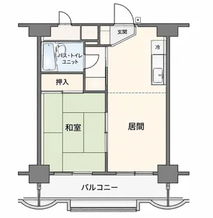 コープ野村梅田A棟【11階】の間取り