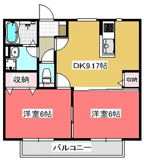 シャーミニョン【2階】の間取り