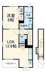 グリーン豊四季【2階】の間取り