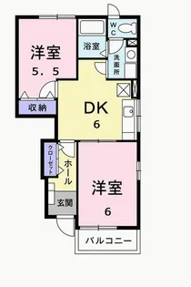 フレンズA【1階】の間取り