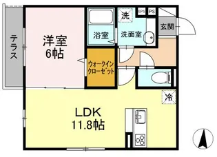 アネックス永野【1階】の間取り