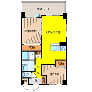 マハロ【9階】の間取り