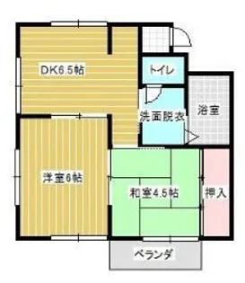 コーポアライE棟【2階】の間取り