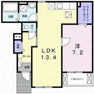 ラ コリエンテ【1階】の間取り