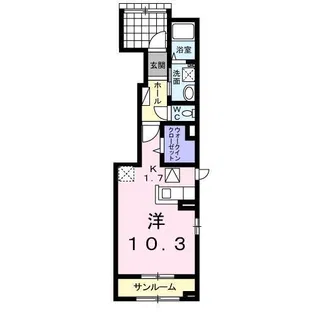 スプレンドルC【1階】の間取り