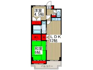 クレストみずほ台【2階】の間取り