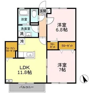 ウェルネス【2階】の間取り
