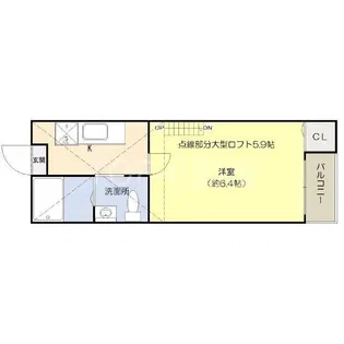 コンパートメントハウス検見川【1階】の間取り