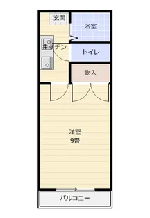 出水ロイヤルハイツ【3階】の間取り