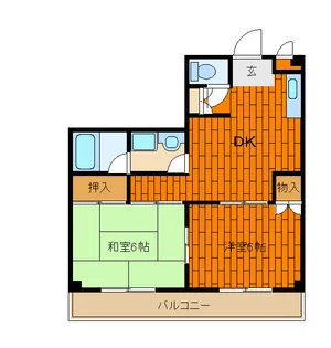 グローバル西葛西【4階】の間取り
