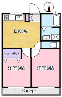 第2パインハイム【1階】の間取り