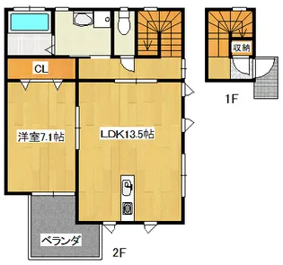 ウィクトル宝【2階】の間取り