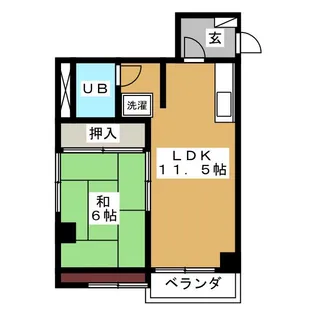 奈良マンション【2階】の間取り