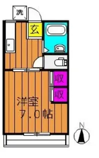 アメニティハイツ A【2階】の間取り