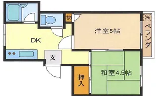 カトウ第2ハイツ【3階】の間取り
