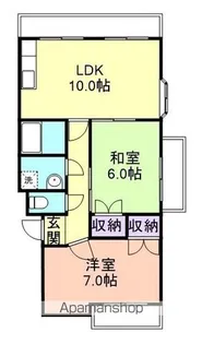 ルネ西浜【1階】の間取り