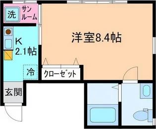 La Brown【1階】の間取り
