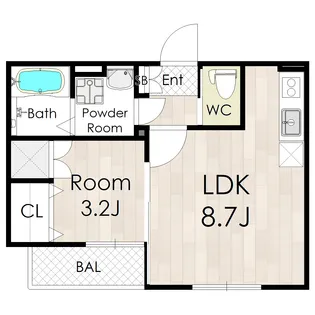 アバンティオ杭瀬(AVANTIO KUISE)【1階】の間取り