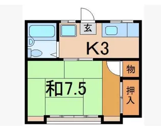野興ハウス第2【2階】の間取り