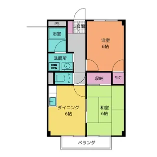 Promenade Aoki B【1階】の間取り