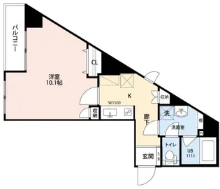 COURT王子神谷【4階】の間取り