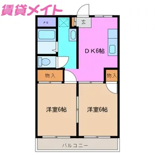 エトワール【2階】の間取り