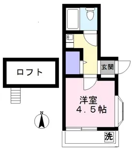 ホワイトハイツ山本【1階】の間取り