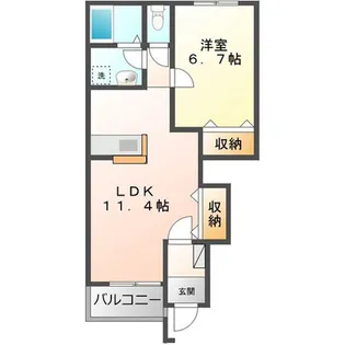 スターライズ【1階】の間取り