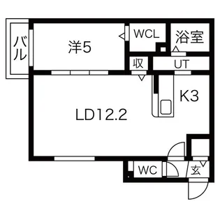 COSMOS(コスモス)【3階】の間取り
