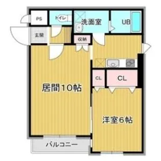 リベア的場【1階】の間取り