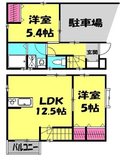 埼玉県川越市大字木野目【一戸建】の間取り