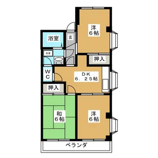 3DKの間取り画像