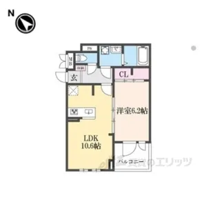フルール彦根【2階】の間取り