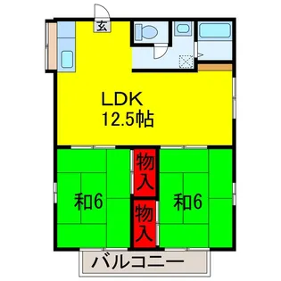 グレースビラI【2階】の間取り