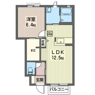 セブングラッドB【1階】の間取り
