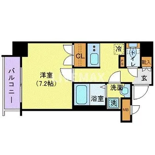 ロメック芝浦【7階】の間取り