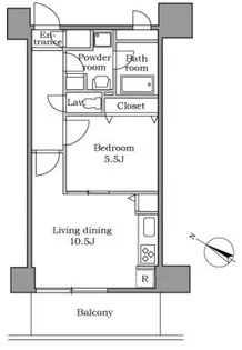 レジディア中延【6階】の間取り