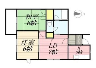 ガーデンコート中之島【1階】の間取り